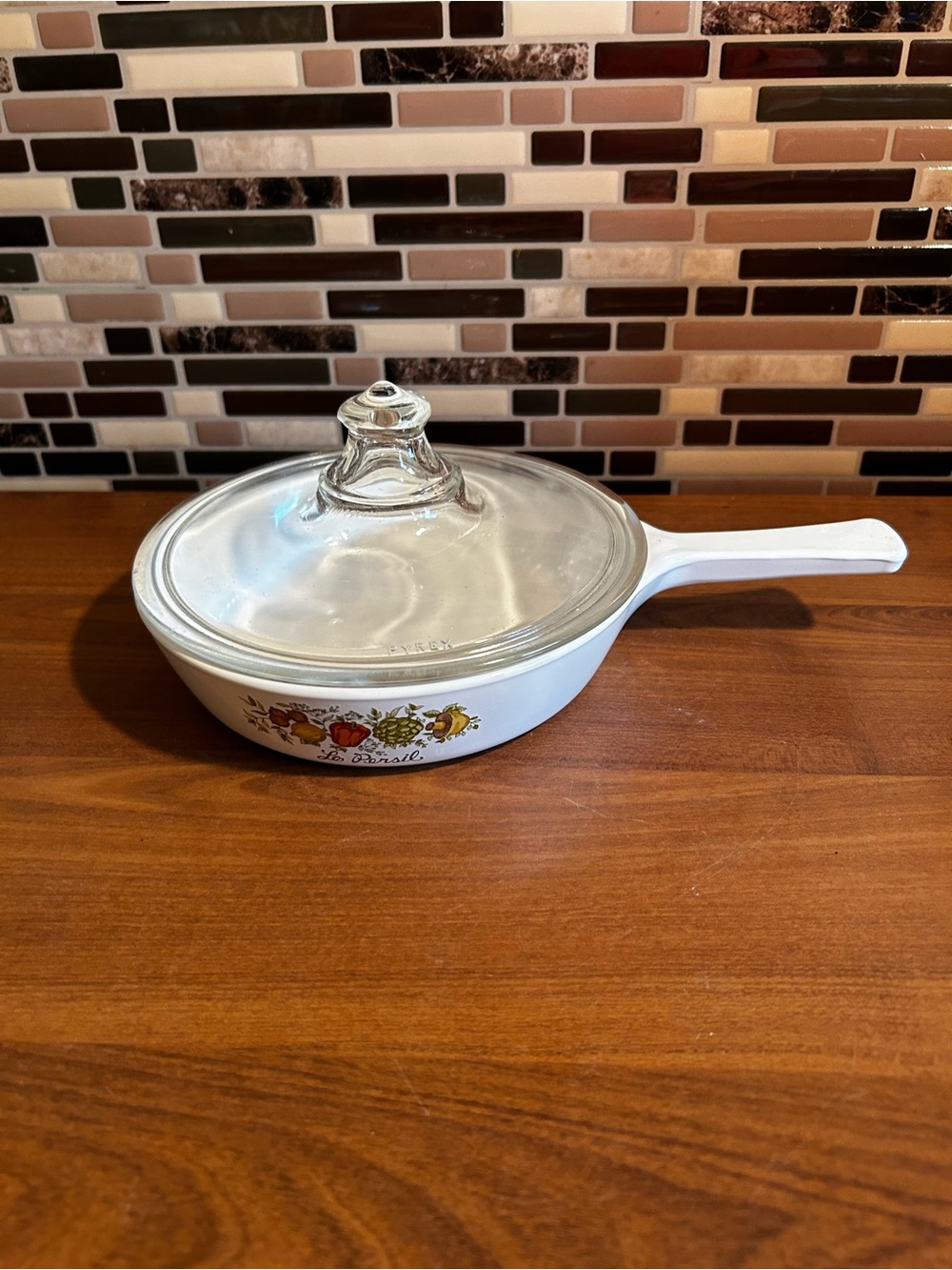 Vintage Corningware Souce of Life 6 1/2” Skillet with Lid P83-B